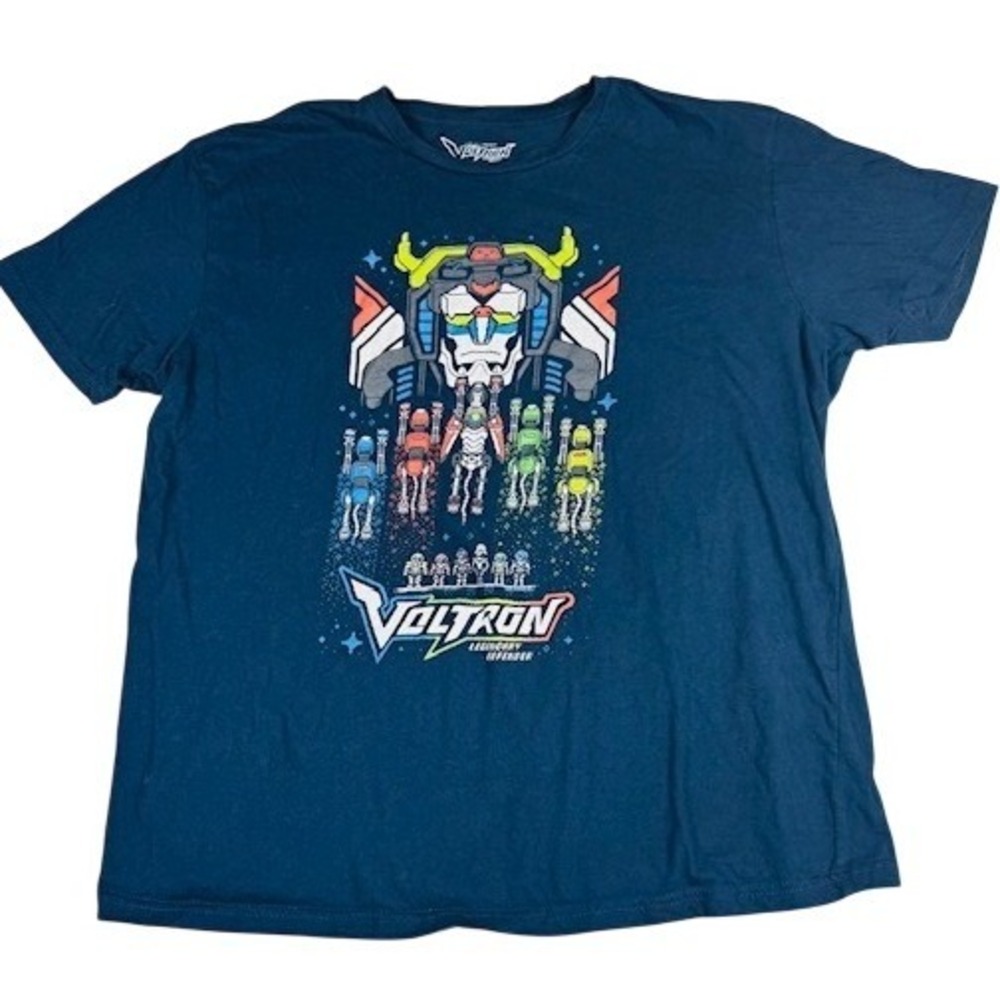 Loot Crate T-Shirt Mens 2XL‎ Voltron Legendary Defender Graphic Navy Blue Cotton
